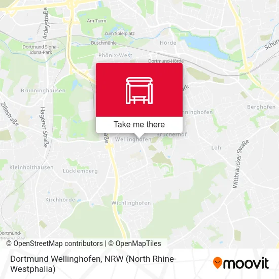 Dortmund Wellinghofen map