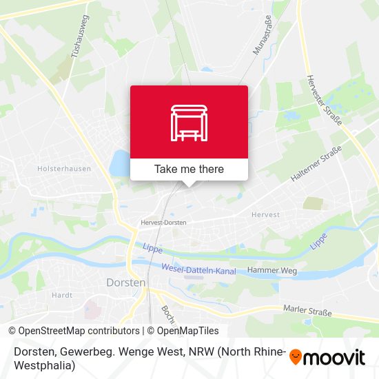 Dorsten, Gewerbeg. Wenge West map