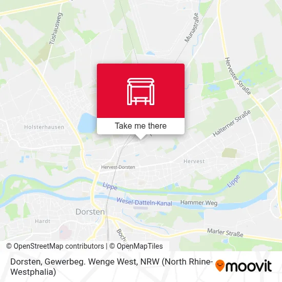 Dorsten, Gewerbeg. Wenge West map