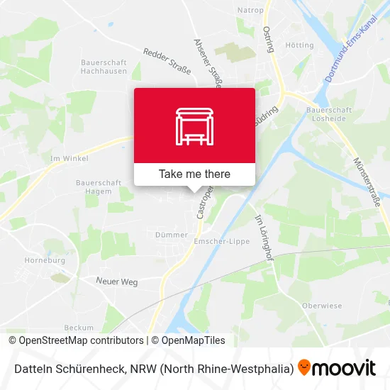 Datteln Schürenheck map