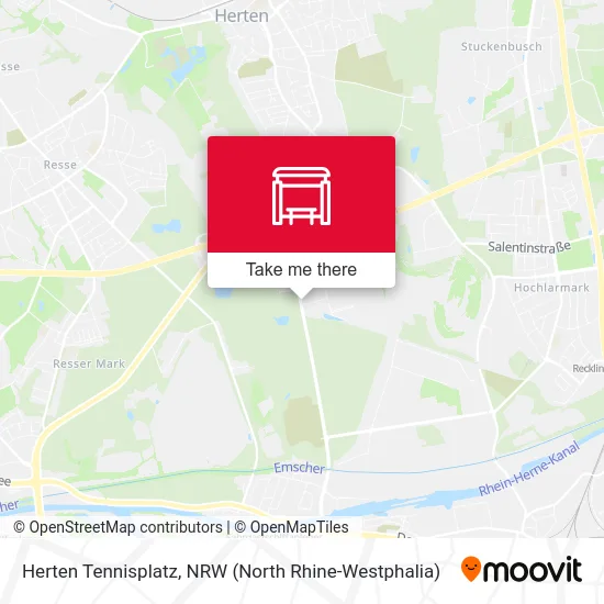 Herten Tennisplatz map