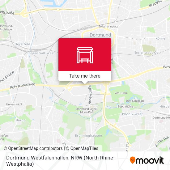 Dortmund Westfalenhallen map