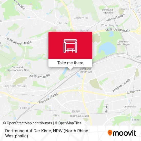 Карта Dortmund Auf Der Kiste