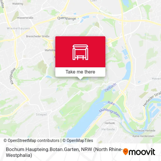 Карта Bochum Haupteing.Botan.Garten