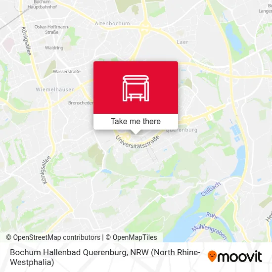 Bochum Hallenbad Querenburg map