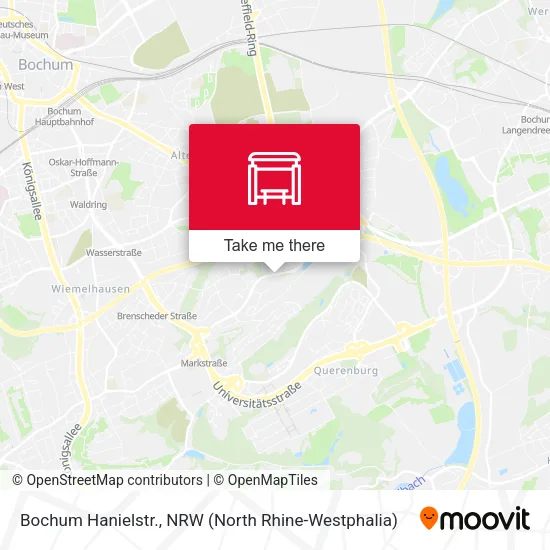 Карта Bochum Hanielstr.