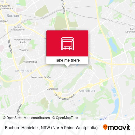 Карта Bochum Hanielstr.