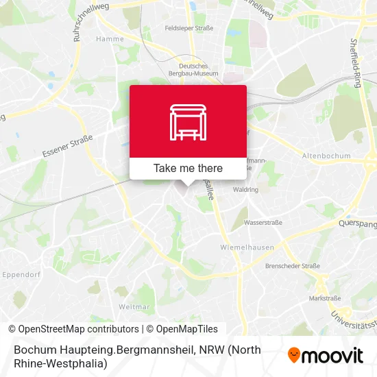 Карта Bochum Haupteing.Bergmannsheil