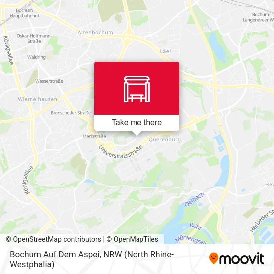 Карта Bochum Auf Dem Aspei