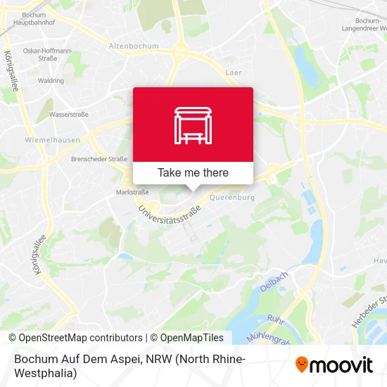 Карта Bochum Auf Dem Aspei