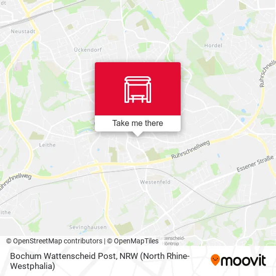 Карта Bochum Wattenscheid Post