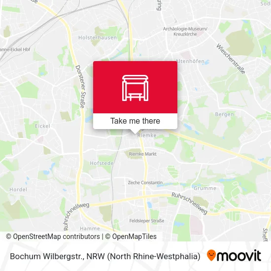 Карта Bochum Wilbergstr.