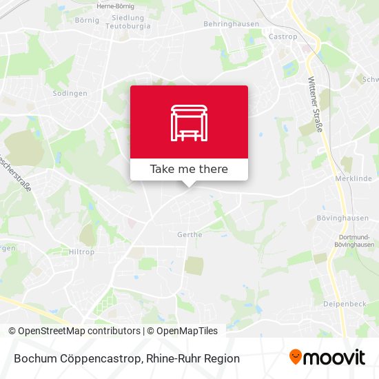 Bochum Cöppencastrop map