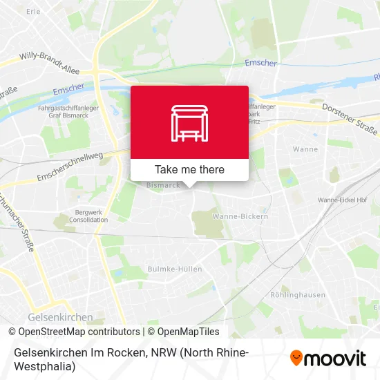 Карта Gelsenkirchen Im Rocken