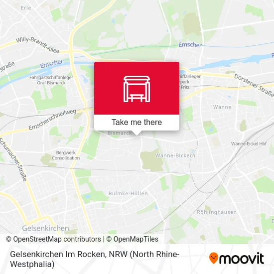 Карта Gelsenkirchen Im Rocken