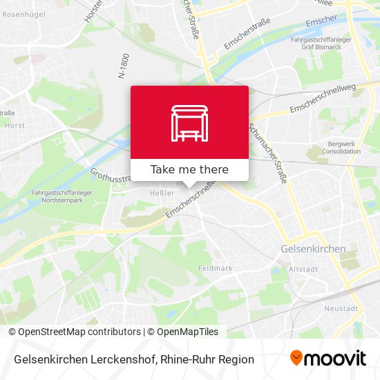 Gelsenkirchen Lerckenshof map