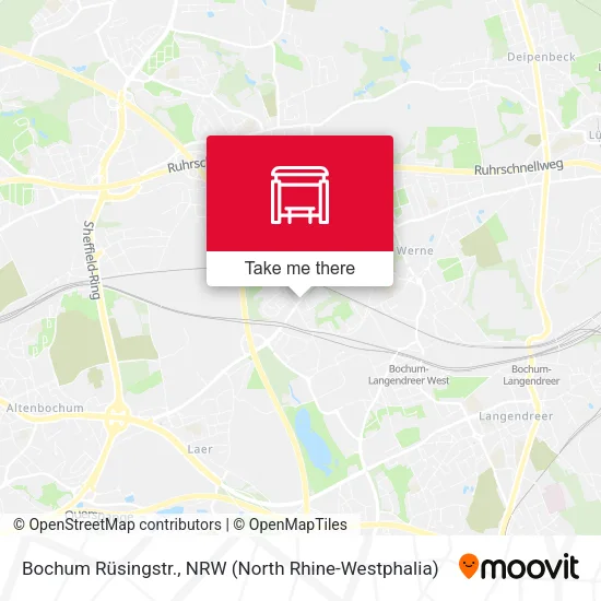 Карта Bochum Rüsingstr.