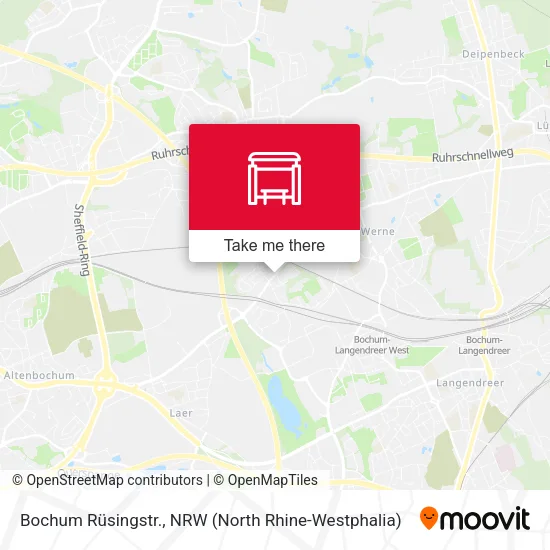Карта Bochum Rüsingstr.
