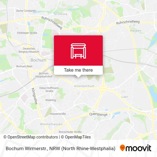 Карта Bochum Wirmerstr.