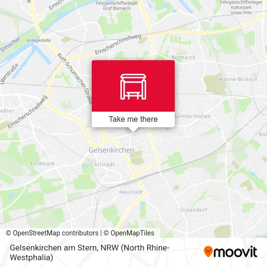 Карта Gelsenkirchen am Stern