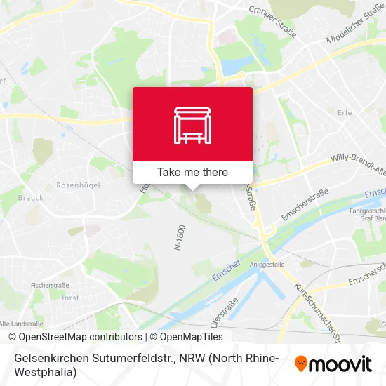 Карта Gelsenkirchen Sutumerfeldstr.