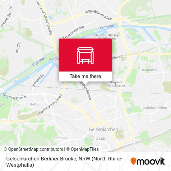 Gelsenkirchen Berliner Brücke map