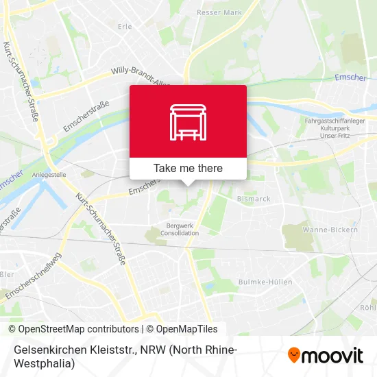 Gelsenkirchen Kleiststr. map