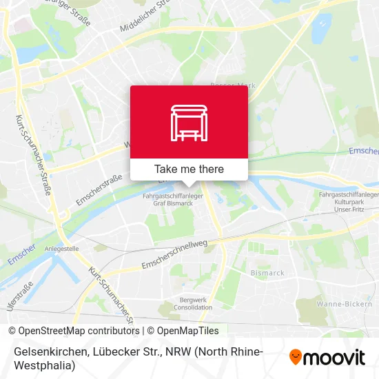 Карта Gelsenkirchen, Lübecker Str.