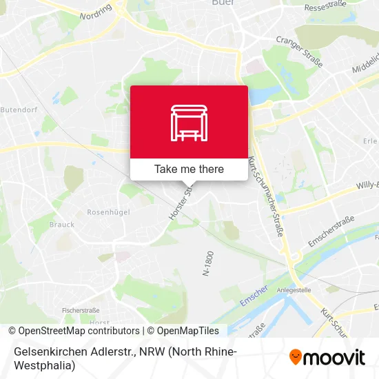 Карта Gelsenkirchen Adlerstr.