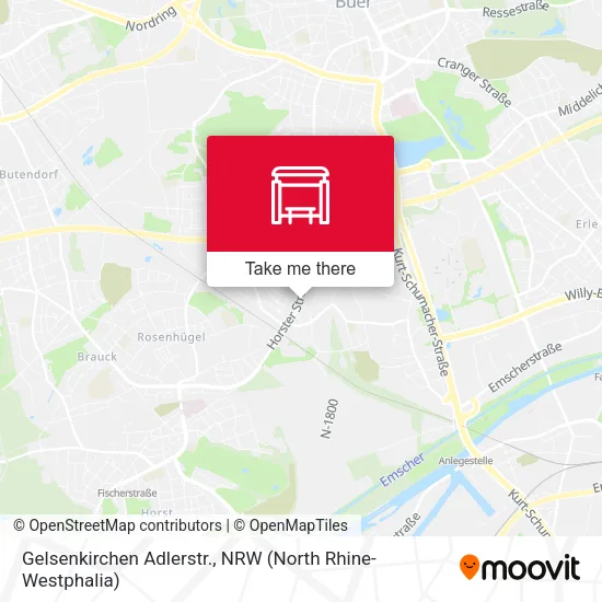 Карта Gelsenkirchen Adlerstr.