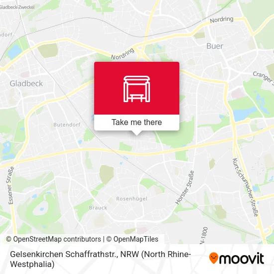 Карта Gelsenkirchen Schaffrathstr.