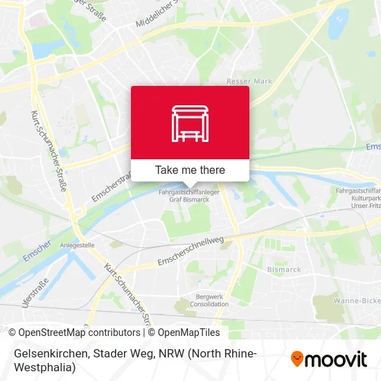 Карта Gelsenkirchen, Stader Weg