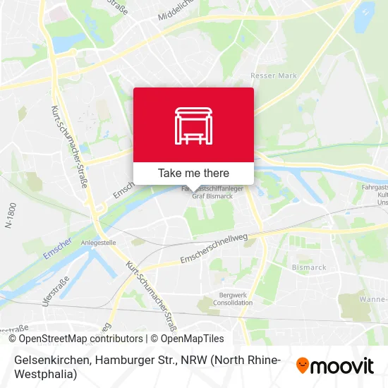 Карта Gelsenkirchen, Hamburger Str.