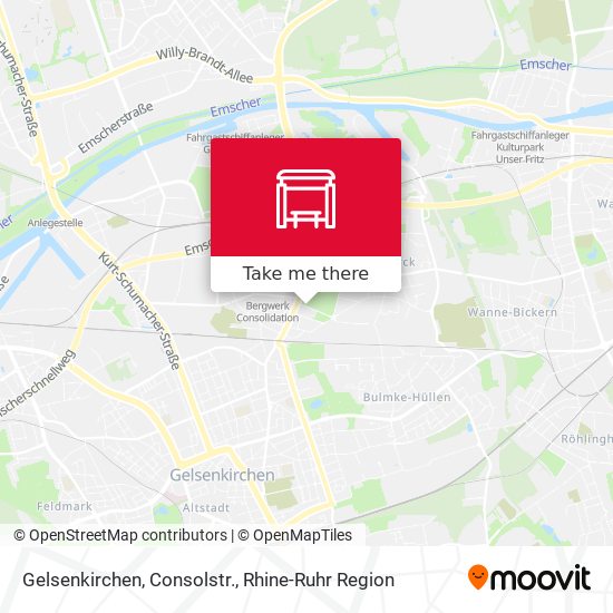 Gelsenkirchen, Consolstr. map