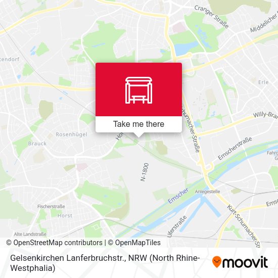 Карта Gelsenkirchen Lanferbruchstr.
