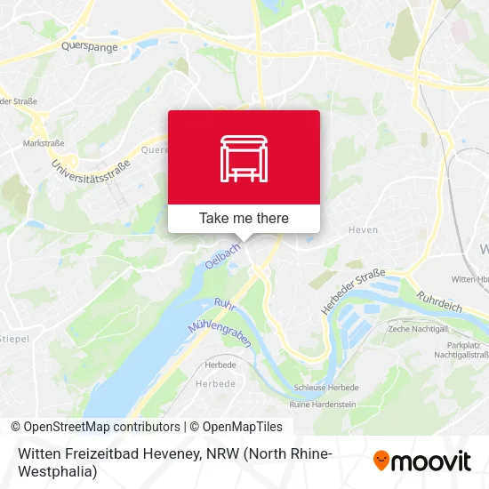 Карта Witten Freizeitbad Heveney