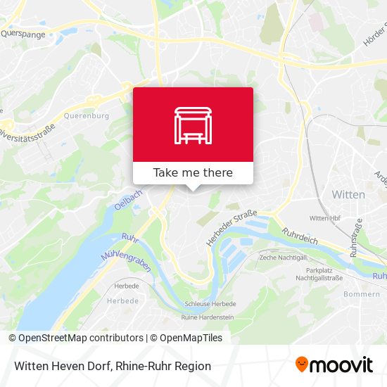 Witten Heven Dorf map