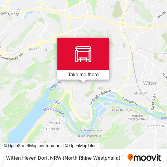 Witten Heven Dorf map