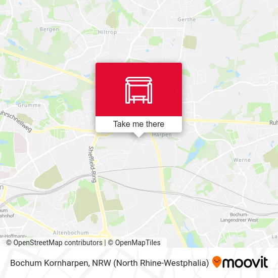 Bochum Kornharpen map