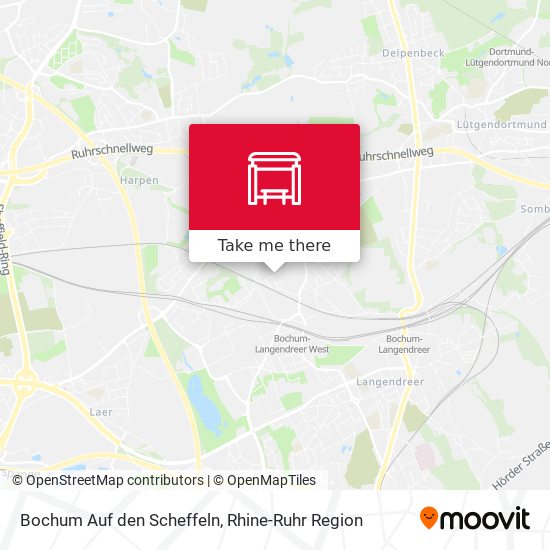 Bochum Auf den Scheffeln map