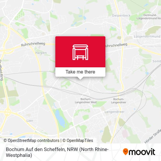 Карта Bochum Auf den Scheffeln