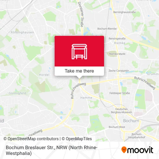 Bochum Breslauer Str. map