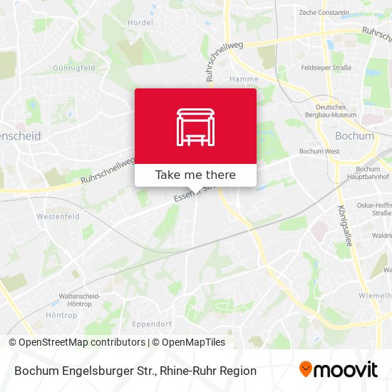 Bochum Engelsburger Str. map