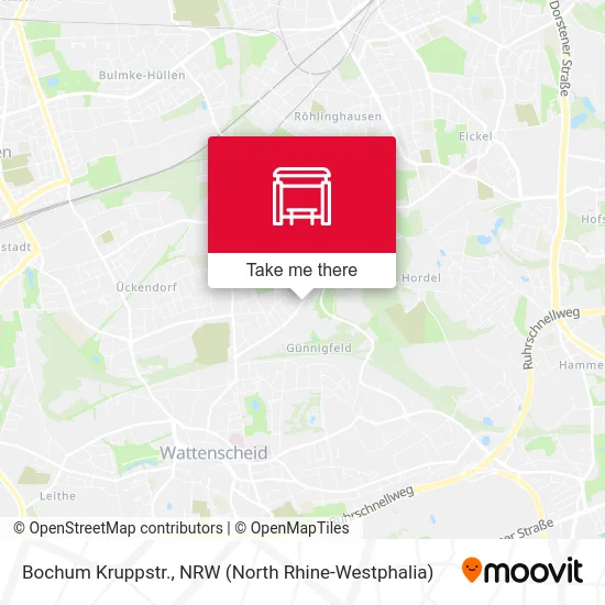 Карта Bochum Kruppstr.