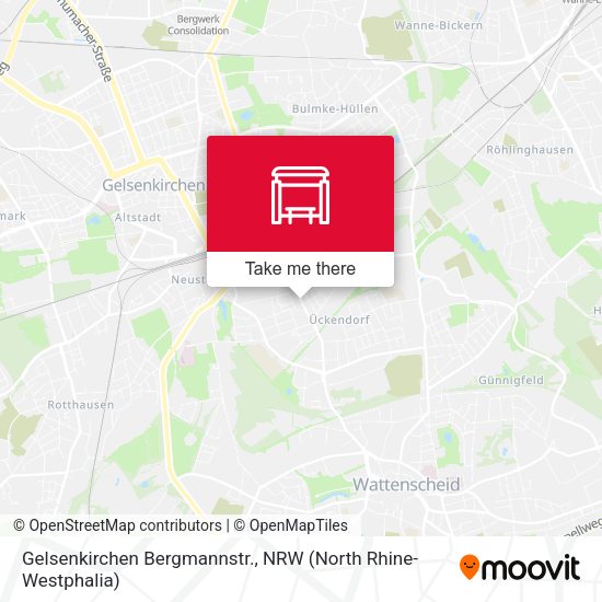 Карта Gelsenkirchen Bergmannstr.
