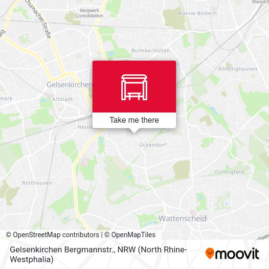 Карта Gelsenkirchen Bergmannstr.
