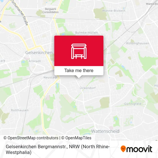 Карта Gelsenkirchen Bergmannstr.