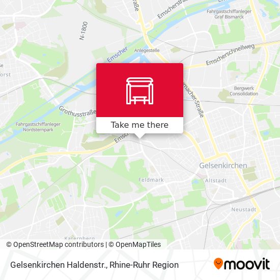 Gelsenkirchen Haldenstr. map