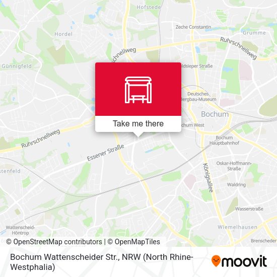 Карта Bochum Wattenscheider Str.