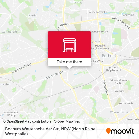 Карта Bochum Wattenscheider Str.